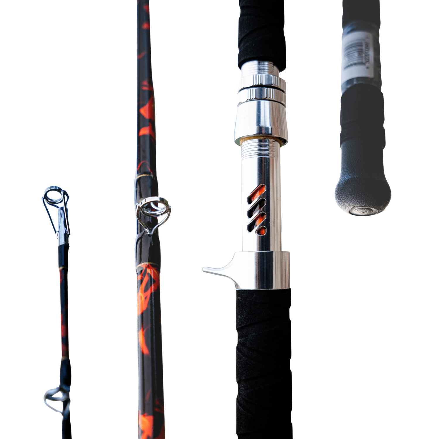 dragon isles fishing pole Catfish Pro Black Dragon Fire 7’6″ Casting Rod