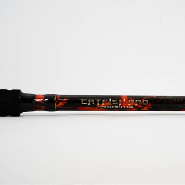 7'6″ Catfish Casting Rod – Catfish Pro Black Dragon Fire
