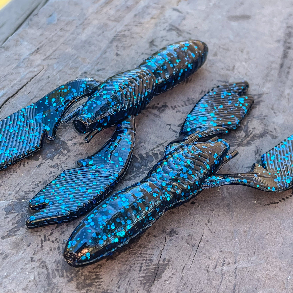 soft plastic Blackhawk (Craw) - 8 Count Black and Blue Flake Blackhawk (Craw) - 8 Count