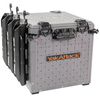YakAttack BlackPak Pro Kayak Fishing Crate with GridLoc Mounting System