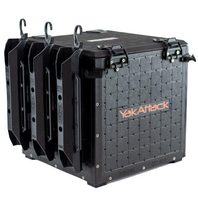YakAttack BlackPak Pro Kayak Fishing Crate with GridLoc Mounting System