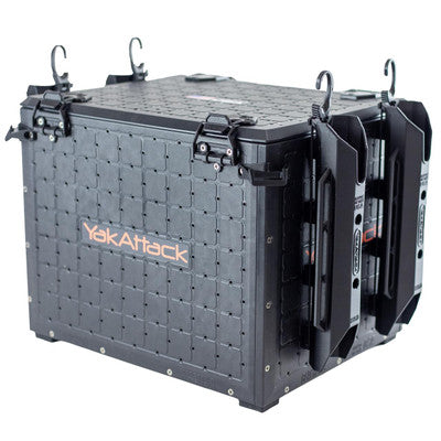 YakAttack BlackPak Pro Kayak Fishing Crate with GridLoc Mounting System