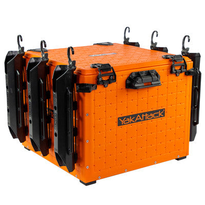 YakAttack BlackPak Pro Kayak Fishing Crate with GridLoc Mounting System