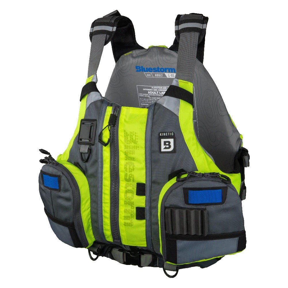 Kayak Accessories Bluestorm Kinetic Kayak Fishing Vest - Hi-Vis - 2XL/3XL