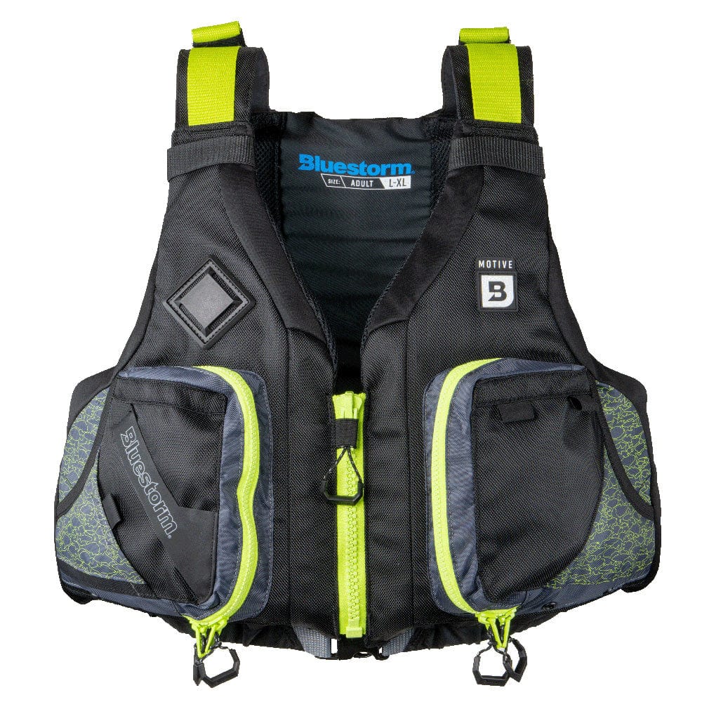 Kayak Accessories Bluestorm Motive Kayak Fishing Vest - Hi-Vis - 2XL/3XL