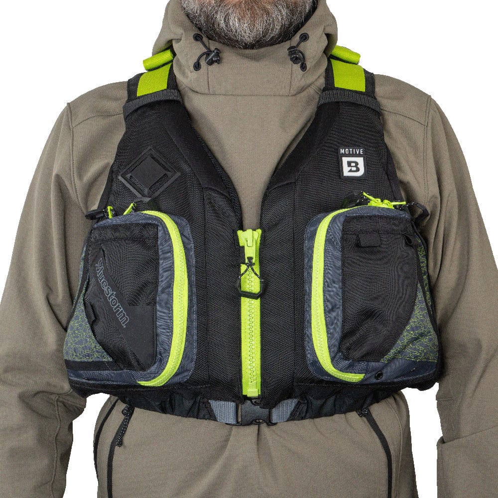 Kayak Accessories Bluestorm Motive Kayak Fishing Vest - Hi-Vis - 2XL/3XL