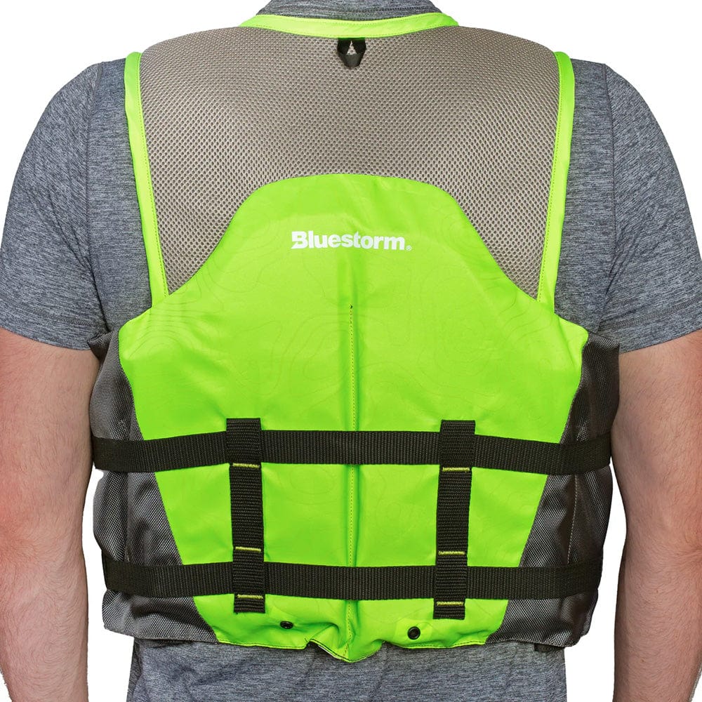 Kayak Accessories Bluestorm Sportsman Adult Mesh Fishing Life Jacket - Hi-Vis - L/XL