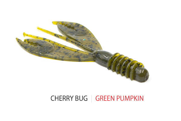 Soft Plastic Cherry Bug Cherry Bug / Green Pumpkin Cherry Bug