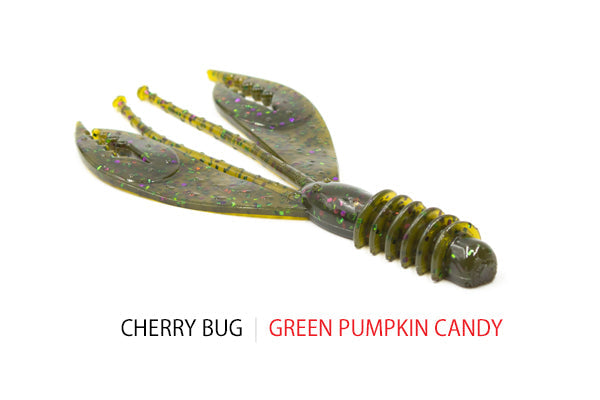 Soft Plastic Cherry Bug Cherry Bug / Green Pumpkin Candy Cherry Bug