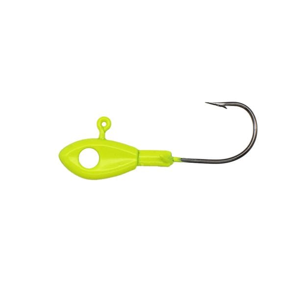 Baits Crappie Magnet Eye Hole Minnow Head 5 Pack Chartreuse / 1/16 oz. Crappie Magnet Eye Hole Minnow Head | Pescador Fishing Supply