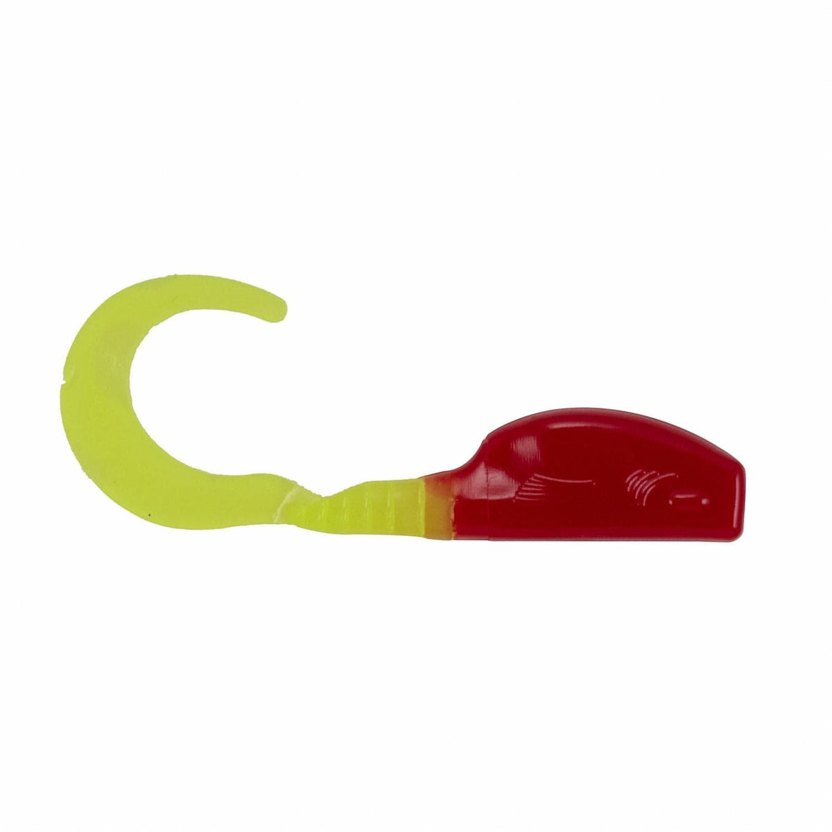 Baits Crappie Magnet Fin Commander Slab Curly Red Chartreuse Crappie Magnet Fin Commander Slab Curly - Pescador Fishing Supply