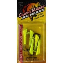 Baits Crappie Magnet Jig Heads Chartreuse / 1/16 oz. Crappie Magnet Jig Heads | Pescador Fishing Supply