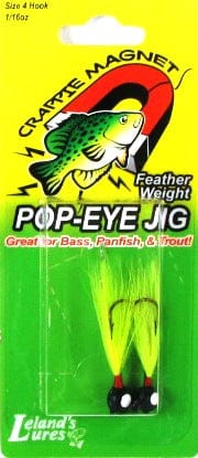 Baits Crappie Magnet Pop Eye Jig 1/16 oz. / Chartreuse Crappie Magnet Pop Eye Jig | Pescador Fishing Supply