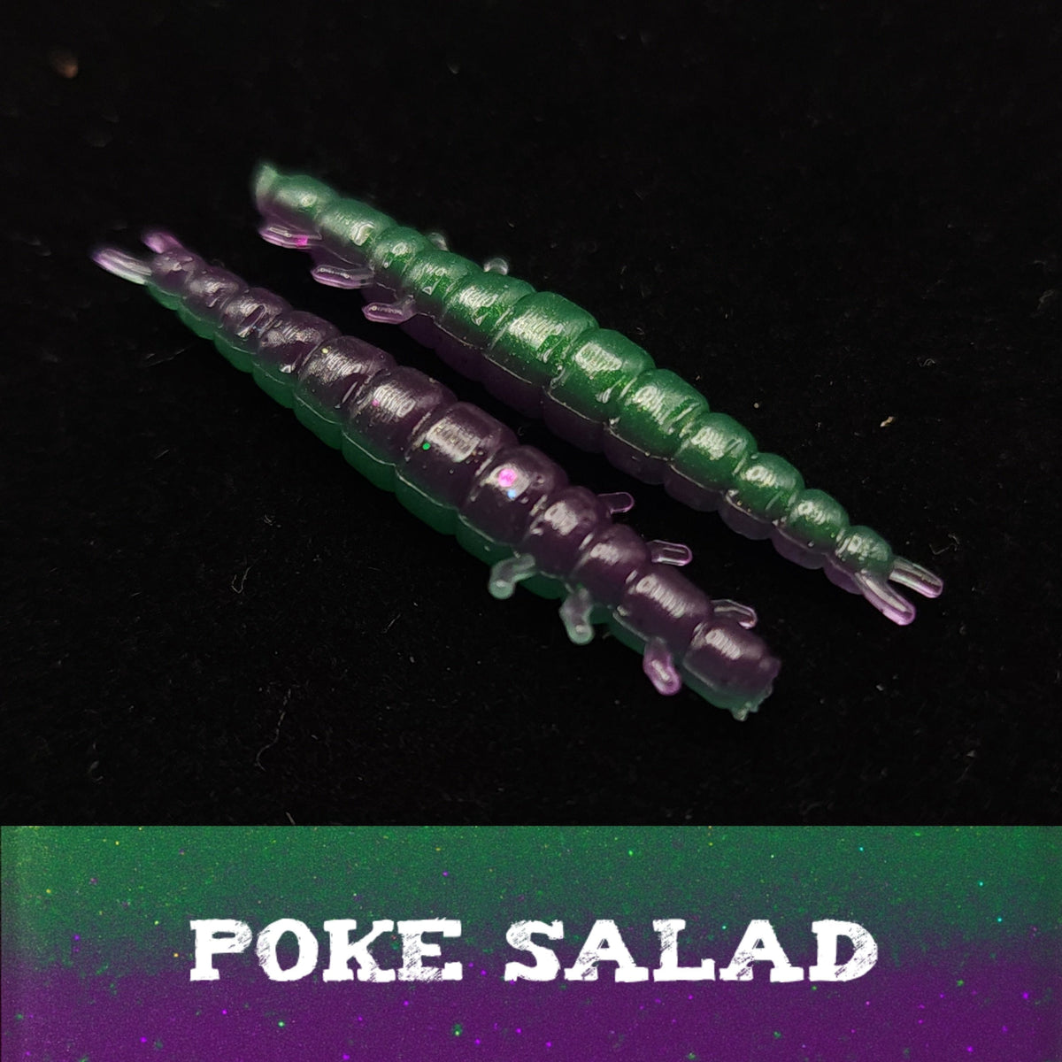 Soft Plastic Creek Life 1.3&quot; Stream Weaver Caddis Fly Larvae – 6 Pack Poke Salad (8 Pack) Creek Life Stream Weaver Caddis Fly Larvae 1.3&quot; – Pescador Fishing Supply
