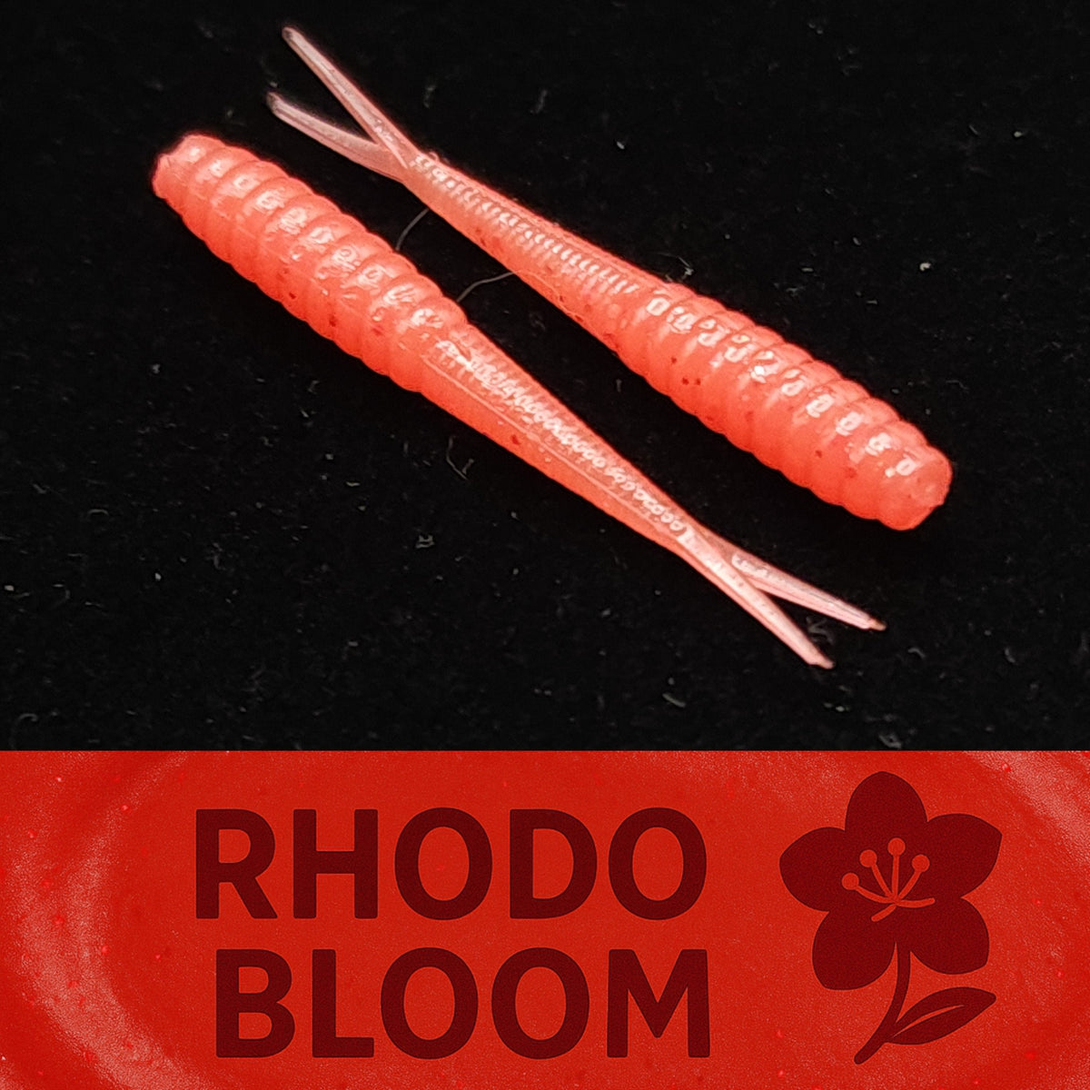 Soft Plastic Creek Life 1.4&quot; Micro Fluke &quot;The Ditch Stick&quot; - Jar of 20 Rhodo Bloom (20 Pack) Creek Life Ditch Stick 1.4&quot; Micro Fluke – Pescador Fishing Supply