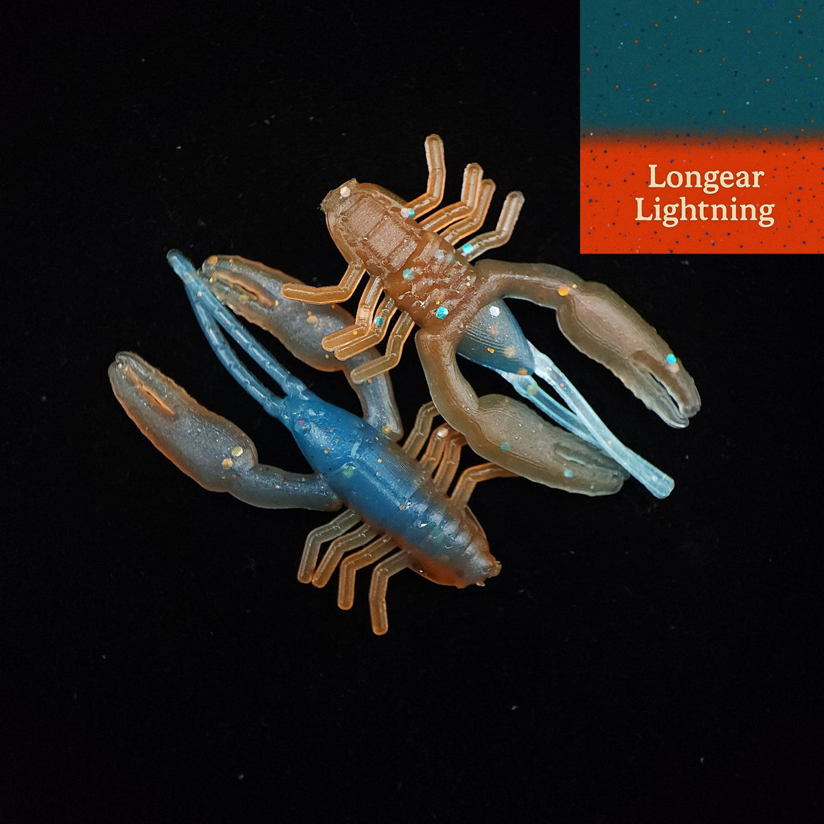 Soft Plastic Creek Life 1&quot; Micro Crayfish Creek Crawler – 20 Pack Longear Lightning (20 Pack) Creek Life 1&quot; Micro Crayfish Creek Crawler – Pescador Fishing Supply