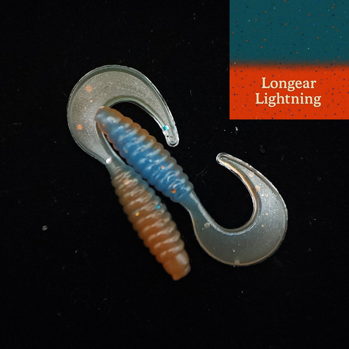 Soft Plastic Creek Life 1&quot; Micro Curl Tail Grub &quot;The Tennessee Twister&quot; – 8 Pack Longear Lightning (8 Pack) Creek Life Tennessee Twister 1&quot; Curl Tail Grub – Pescador Fishing Supply