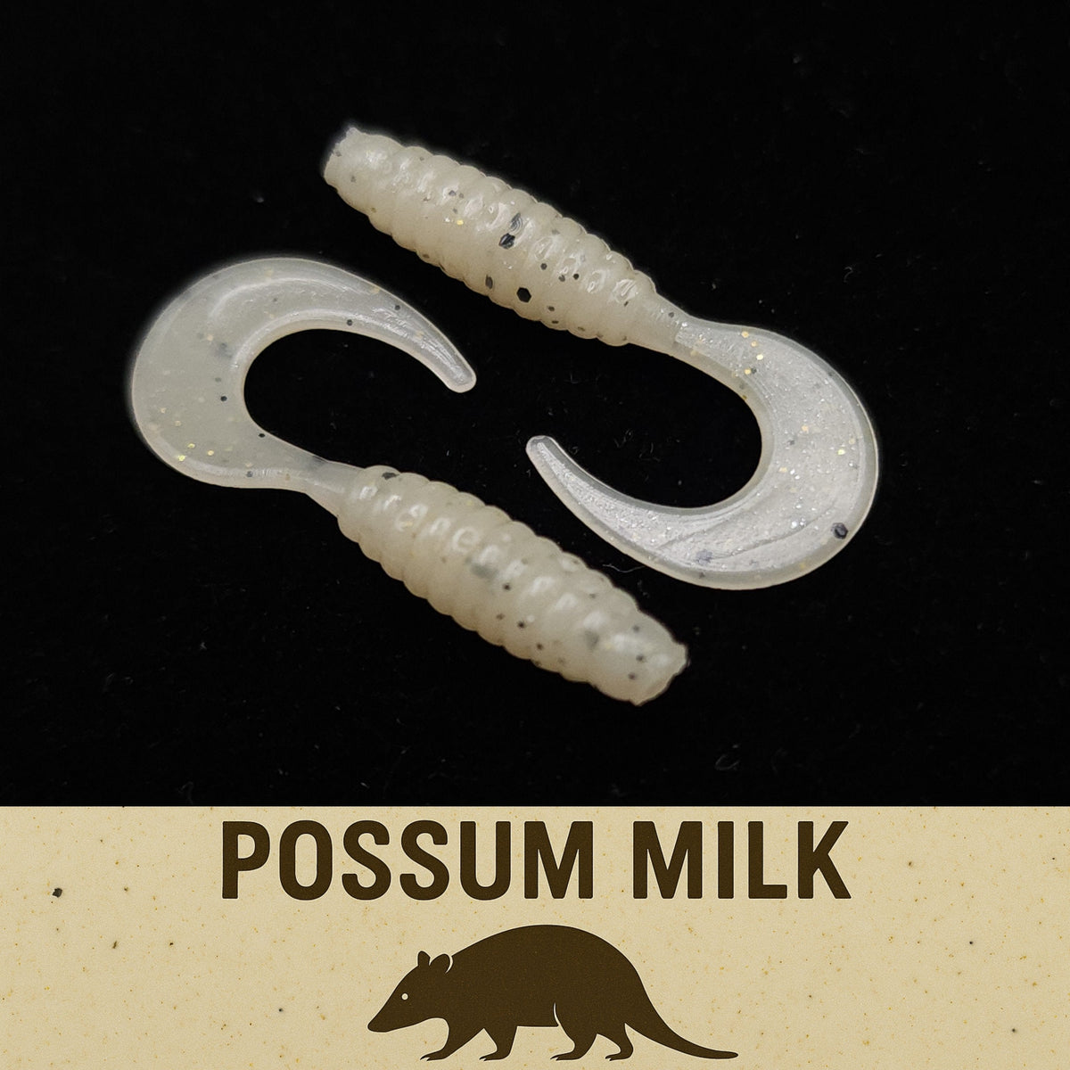 Soft Plastic Creek Life 1&quot; Micro Curl Tail Grub &quot;The Tennessee Twister&quot; – 8 Pack Possum Mlk (8 Pack) Creek Life Tennessee Twister 1&quot; Curl Tail Grub – Pescador Fishing Supply