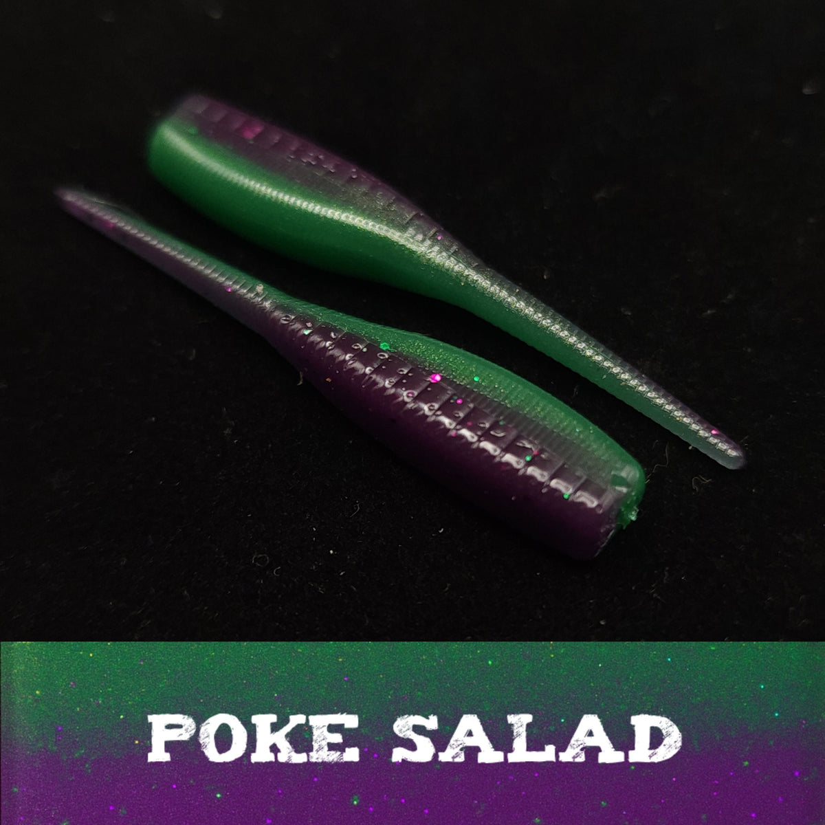 Soft Plastic Creek Life 2&quot; Baby Shad &quot;The Needlebutt Shad&quot; 16 Pack Poke Salad (16 Pack) Jar of 2&quot; Baby Shad &quot;The Needlebutt Shad&quot; - Pescador Fishing Supply
