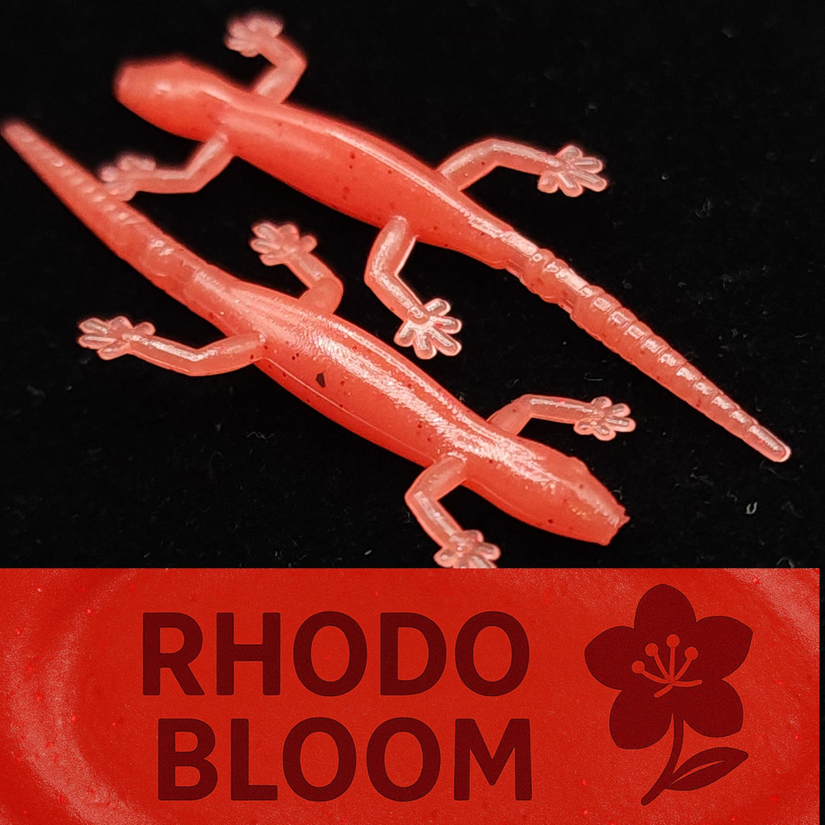 Soft Plastic Creek Life 2&quot; Salamander Moss Dweller – 6 Pack Rhodo Bloom (6 Pack) Creek Life Moss Dweller 2&quot; Salamander – Pescador Fishing Supply