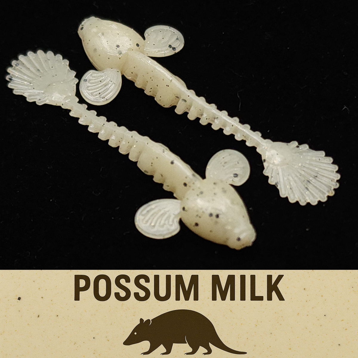 Soft Plastic Creek Life 2&quot; Sculpin Boulder Bandit – 16 Pack Possum Milk (16 Pack) Creek Life 2&quot; Boulder Bandit Sculpin – Pescador Fishing Supply