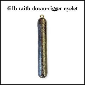 Fishing Deep Sea Fishing Weights - 1-12 lb Lead Deep Drop Sinkers 6 lb. Deep Sea Fishing Weights - 1-12 lb Lead Deep Drop Sinkers
