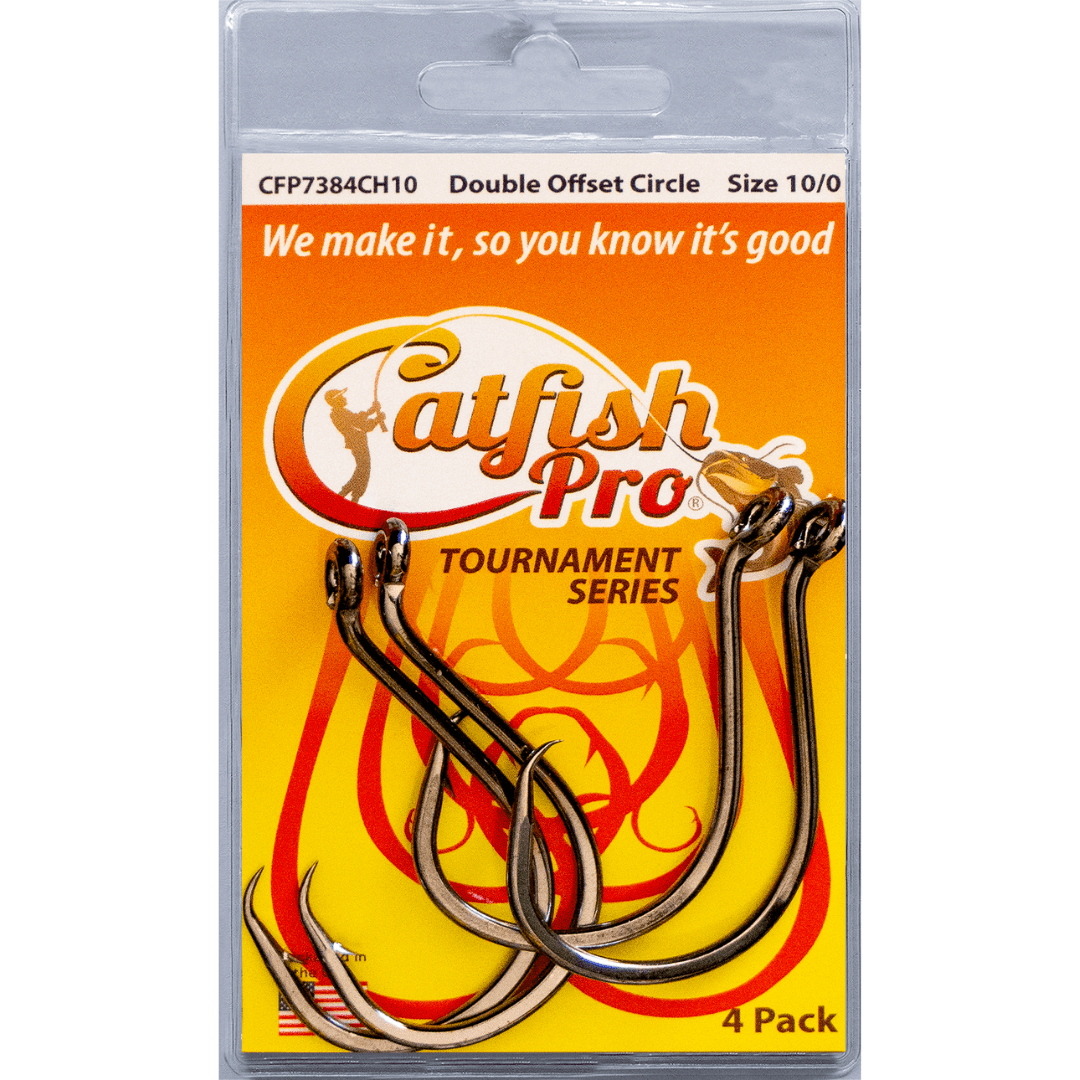 Catfish Hooks Double Offset Circle Hooks 10/0 4 Pack Double Offset Circle Hooks 10/0