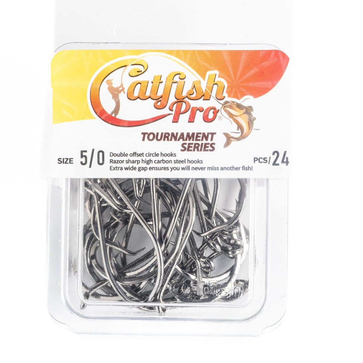 Catfish Hooks Double Offset Circle Hooks 5/0 24 Pack Double Offset Circle Hooks 5/0