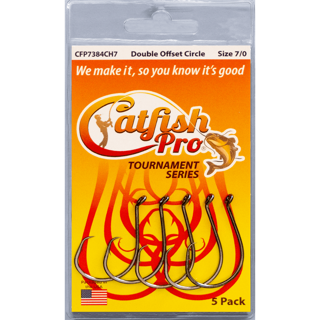 Catfish Hooks Double Offset Circle Hooks 7/0 5 Pack Double Offset Circle Hooks 7/0