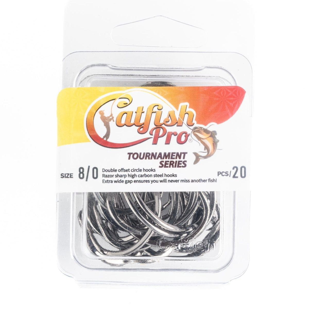 Catfish Hooks Double Offset Circle Hooks 8/0 20 Pack Double Offset Circle Hooks 8/0