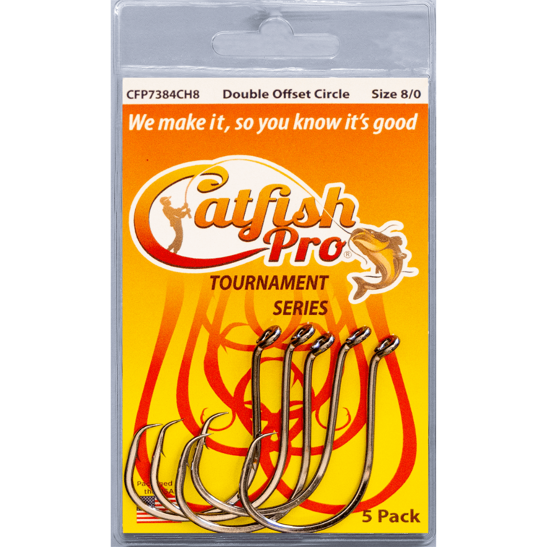 Catfish Hooks Double Offset Circle Hooks 8/0 5 Pack Double Offset Circle Hooks 8/0