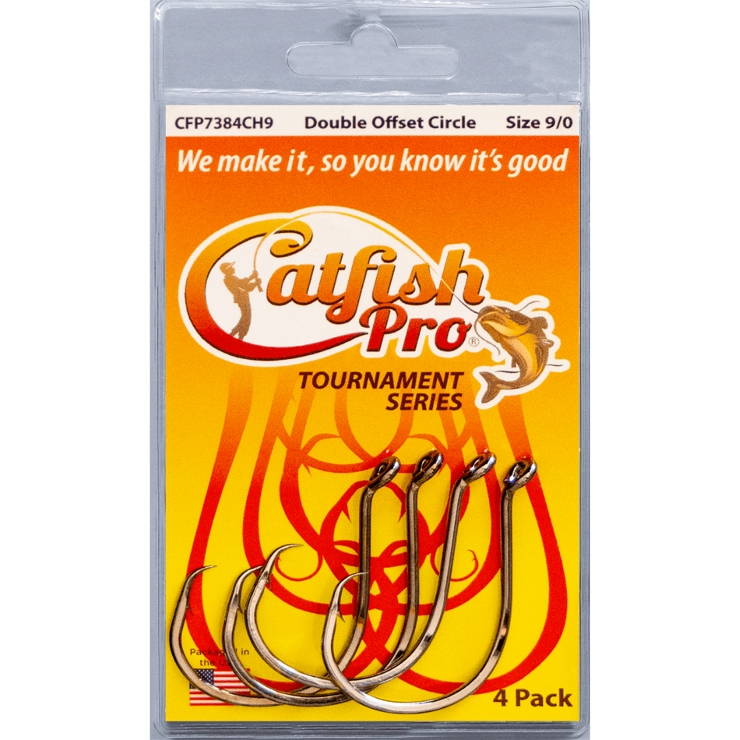 Catfish Hooks Double Offset Circle Hooks 9/0 4 Pack Double Offset Circle Hooks 9/0