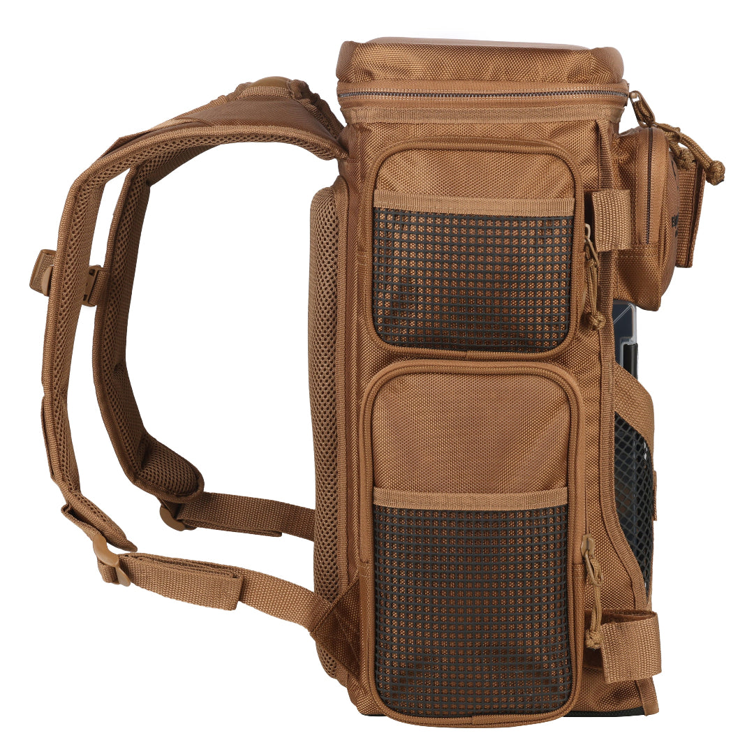 Evolution Outdoor fishing backpack with open-access tackle storage