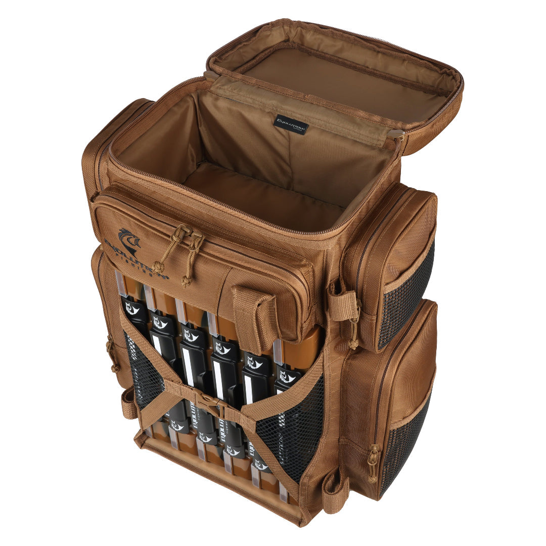Drift Series Battle Pack 3700 fishing backpack with tackle trays
