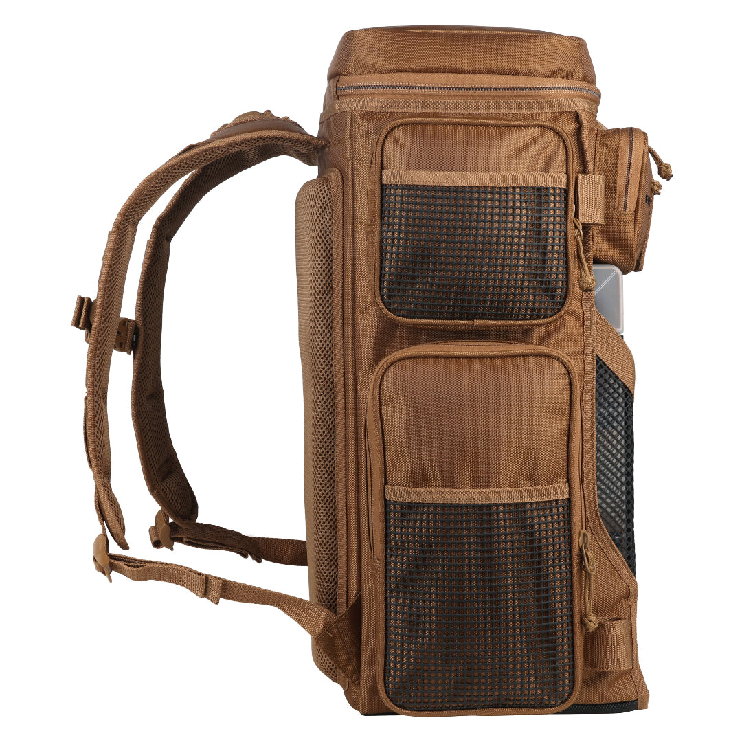 Drift Series Battle Pack 3700 fishing backpack with tackle trays