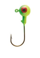 Baits Eagle Claw Ball Head Jig - 10 pack 1/16 oz. / Chartreuse / Lime Eagle Claw Ball Head Jig | Pescador Fishing Supply