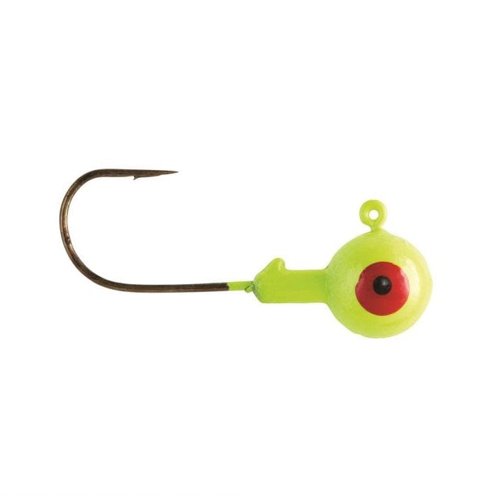 Baits Eagle Claw Ball Head Jig - 10 pack 1/32 oz. / Chartreuse Eagle Claw Ball Head Jig | Pescador Fishing Supply