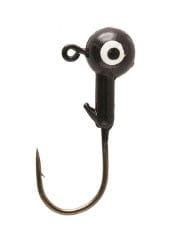 Baits Eagle Claw Ball Head Jig - 10 pack 1/4 oz. / Black Eagle Claw Ball Head Jig | Pescador Fishing Supply