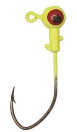 Baits Eagle Claw Pro-V Ballhead Jig Head Chartreuse / 1/32oz Eagle Claw Pro-V Ballhead Jig Head | Pescador Fishing Supply