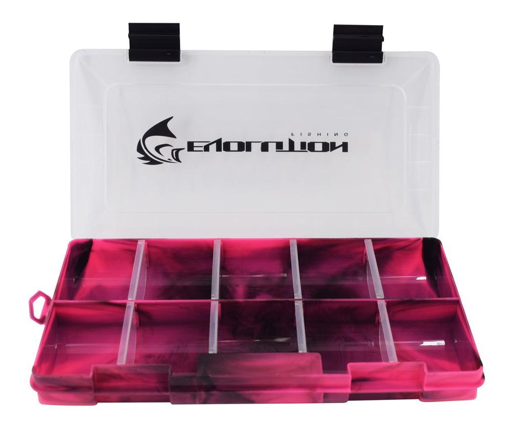 Tackle Boxes Evolution Fishing Drift Series 3500 Tackle Tray Pink / Single Drift Series 3500 Tackle Tray | Compact Fishing Organizer