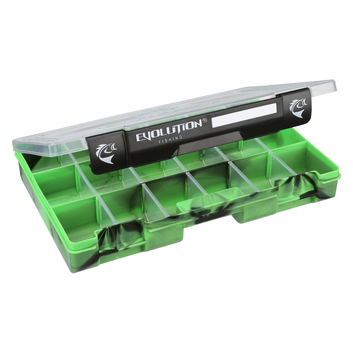 Tackle Boxes Evolution Fishing Drift Series 3600 Tackle Tray Green / Single Drift Series 3600 Tackle Tray | Durable Color-Coded Organizer