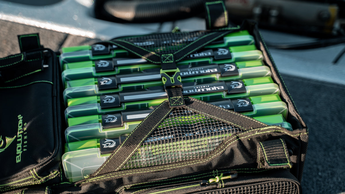 Tackle Backpack Evolution Fishing Drift Series 3700 Tackle Backpack Water-Resistant 3700 Fishing Tackle Backpack with QuikLatch Trays