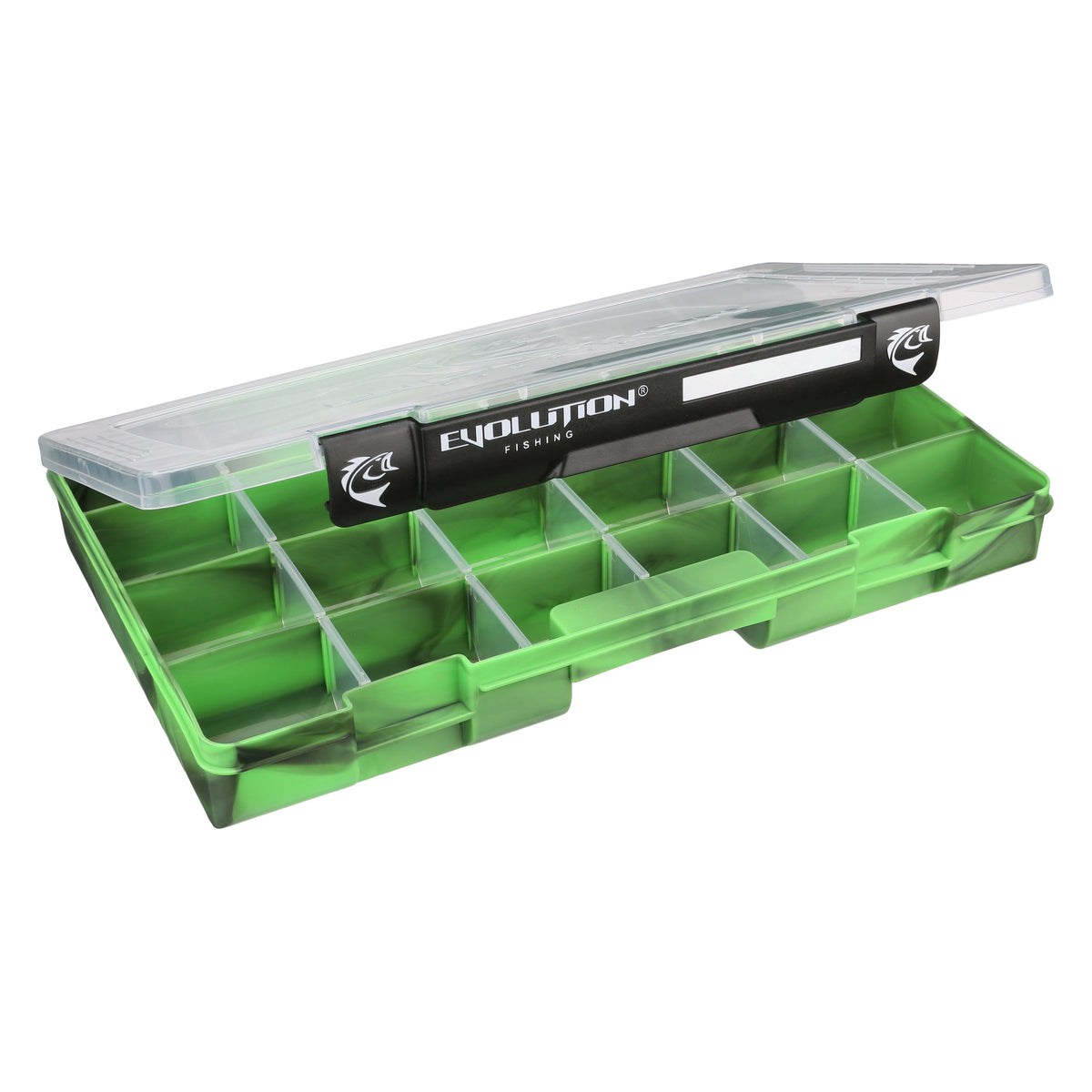 Tackle Boxes Evolution Fishing Drift Series 3700 Tackle Tray Green / Single Drift Series 3700 Tackle Tray | Large Durable Lure Organizer