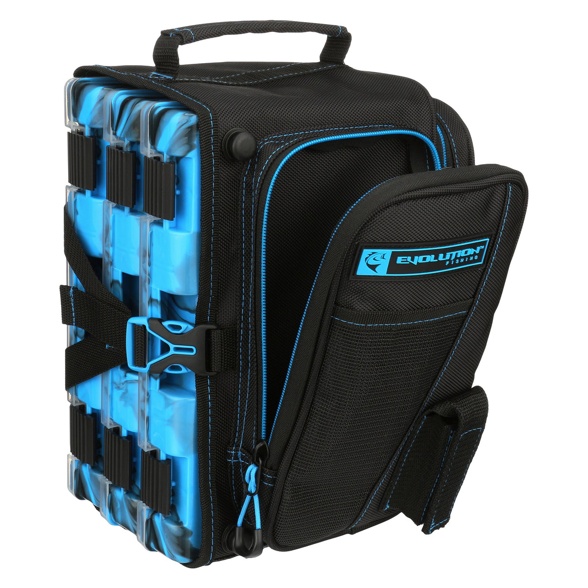 Tackle Backpack Evolution Fishing Drift Tackle Sling - Blue Drift Tackle Sling - Blue | Evolution Fishing Gear