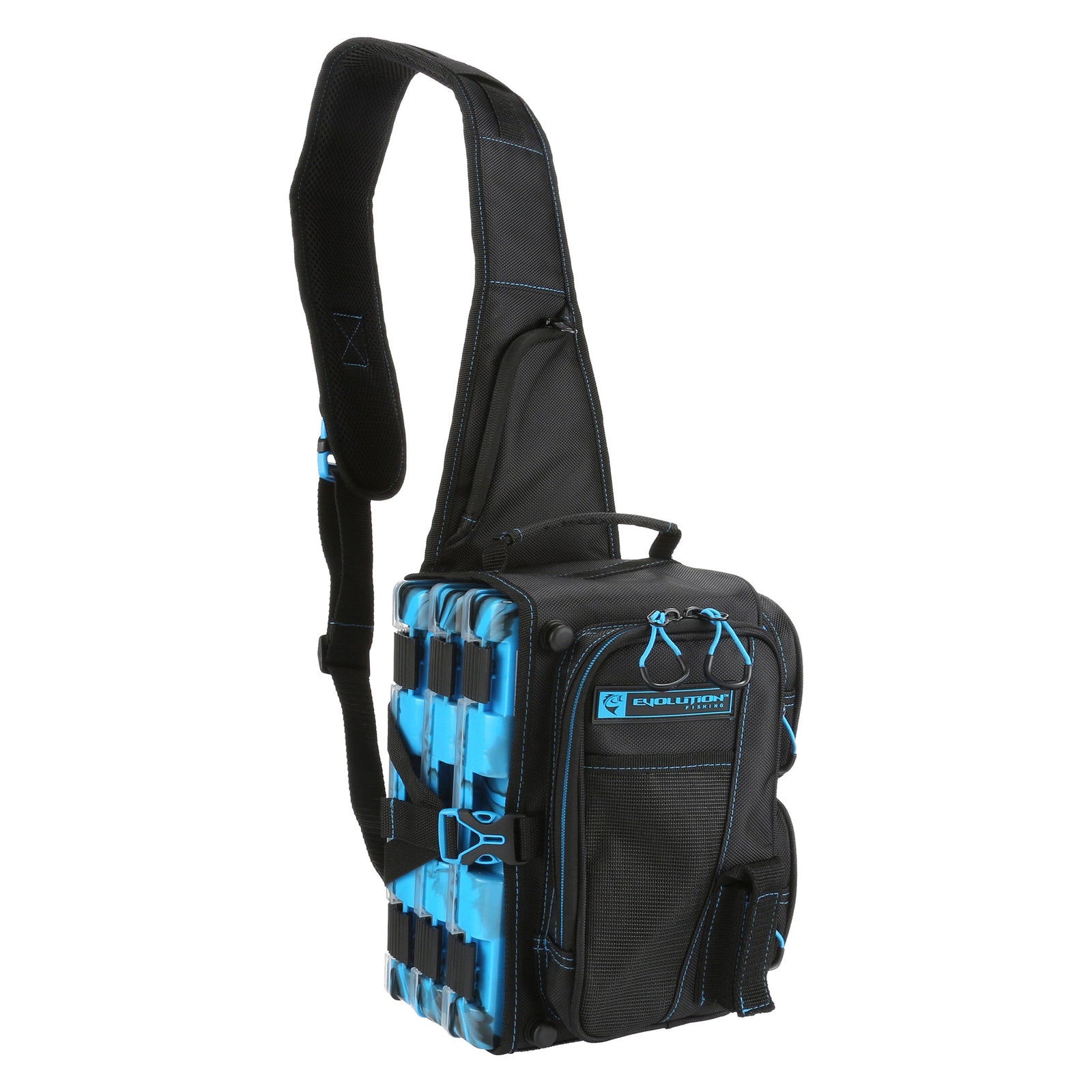 Tackle Backpack Evolution Fishing Drift Tackle Sling - Blue Drift Tackle Sling - Blue | Evolution Fishing Gear