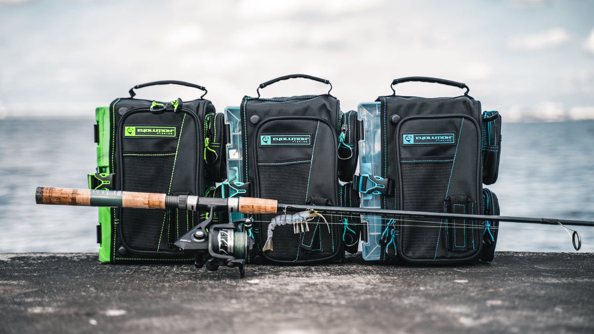 Tackle Backpack Evolution Fishing Drift Tackle Sling - Blue Drift Tackle Sling - Blue | Evolution Fishing Gear