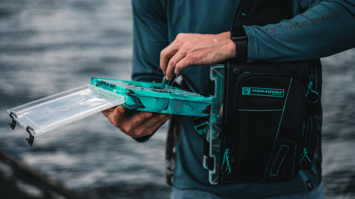 Tackle Backpack Evolution Fishing Drift Tackle Sling - Seafoam Drift Tackle Sling - Seafoam | Evolution Fishing Gear