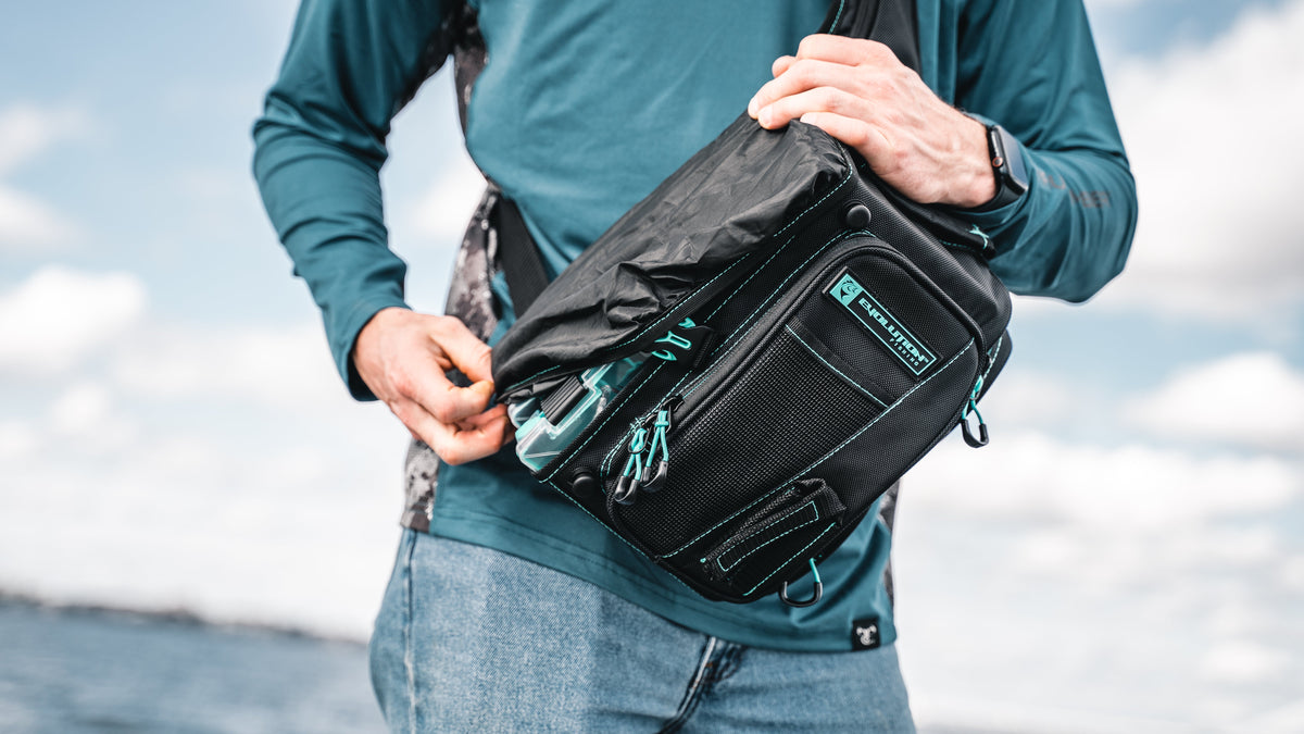 Tackle Backpack Evolution Fishing Drift Tackle Sling - Seafoam Drift Tackle Sling - Seafoam | Evolution Fishing Gear