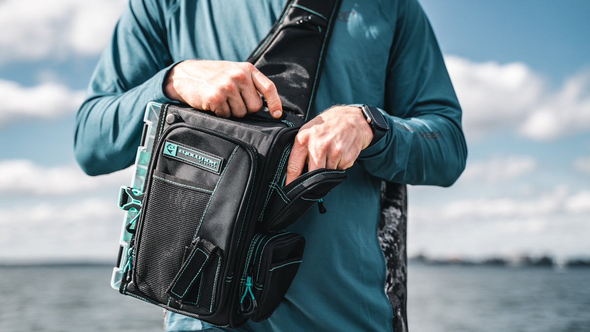 Tackle Backpack Evolution Fishing Drift Tackle Sling - Seafoam Drift Tackle Sling - Seafoam | Evolution Fishing Gear