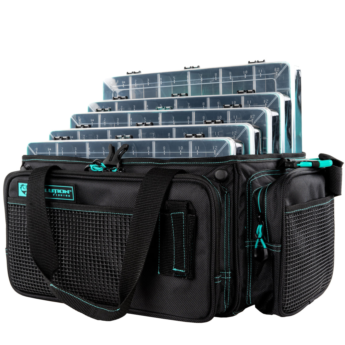 Tackle Bags Evolution Fishing Horizontal 3700 Drift Series Topless Tackle Bag Seafoam Evolution 3700 Drift Series Topless Tackle Bag | Kayak Tackle Storage